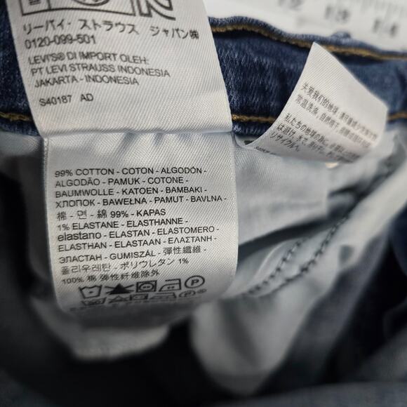 Levi's 515 bootcut jeans blue 16 denim womens 33x32 6253 - Picture 9 of 11